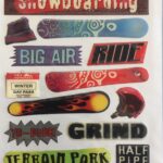Creative Imaginations SNOWBOARDING Bits & Baubles Epoxy Stickers