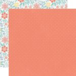 Kaisercraft Crafternoon Collection BACK STITCH 12"X12" Scrapbook Paper