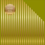 Echo Park Dots & Stripes 12"X12" GOLD FOIL STRIPE GREEN