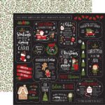 Echo Park Christmas Magic HOME FOR CHRISTMAS 12”x12” Scrapbook Paper