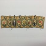 Tags & Ephemera 9pc VICTORIAN FLOWER FRAMES TAGS