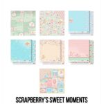 Scrapberry’s SWEET MOMENTS 12"X12" Scrapbook Paper Kit 7pc