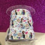 Disney Frozen Elsa Anna Floral Ribbon by yard - Image 2