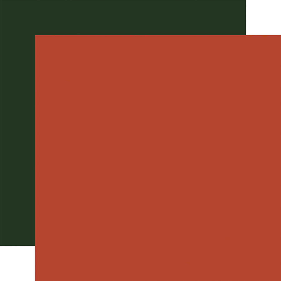 79D66852-84BA-4F8E-B96C-91AAF7639E47.jpg Echo Park Call of the Wild RED & DARK GREEN Solids 12"X12" Scrapbook Cardstock - Image 1