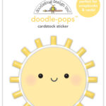 Doodlebug Bunny Hop Doodle-Pops HELLO SUNSHINE 3D Stickers