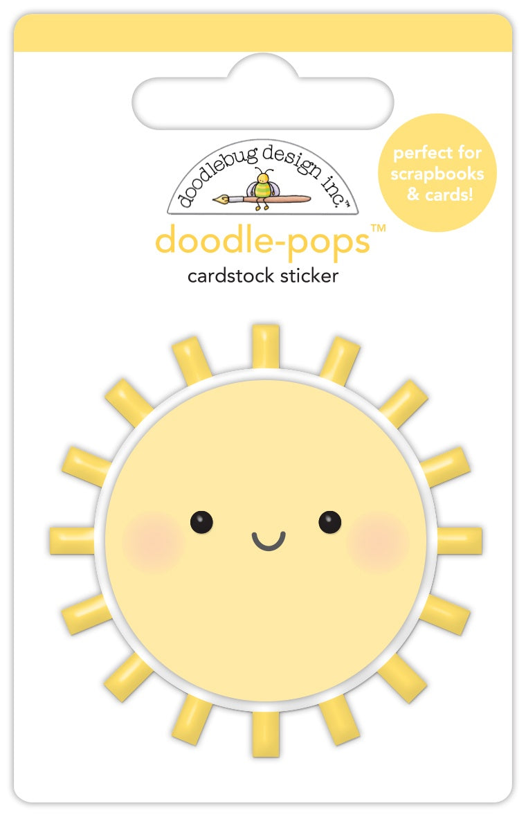 7A782E31-083C-43DB-B5A9-238E95CE80EB.jpg Doodlebug Bunny Hop Doodle-Pops HELLO SUNSHINE 3D Stickers - Image 1