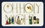 Echo Park Away in Oh Holy Night BORDER STRIPS 12”x12” Scrapbook Paper - Image 2