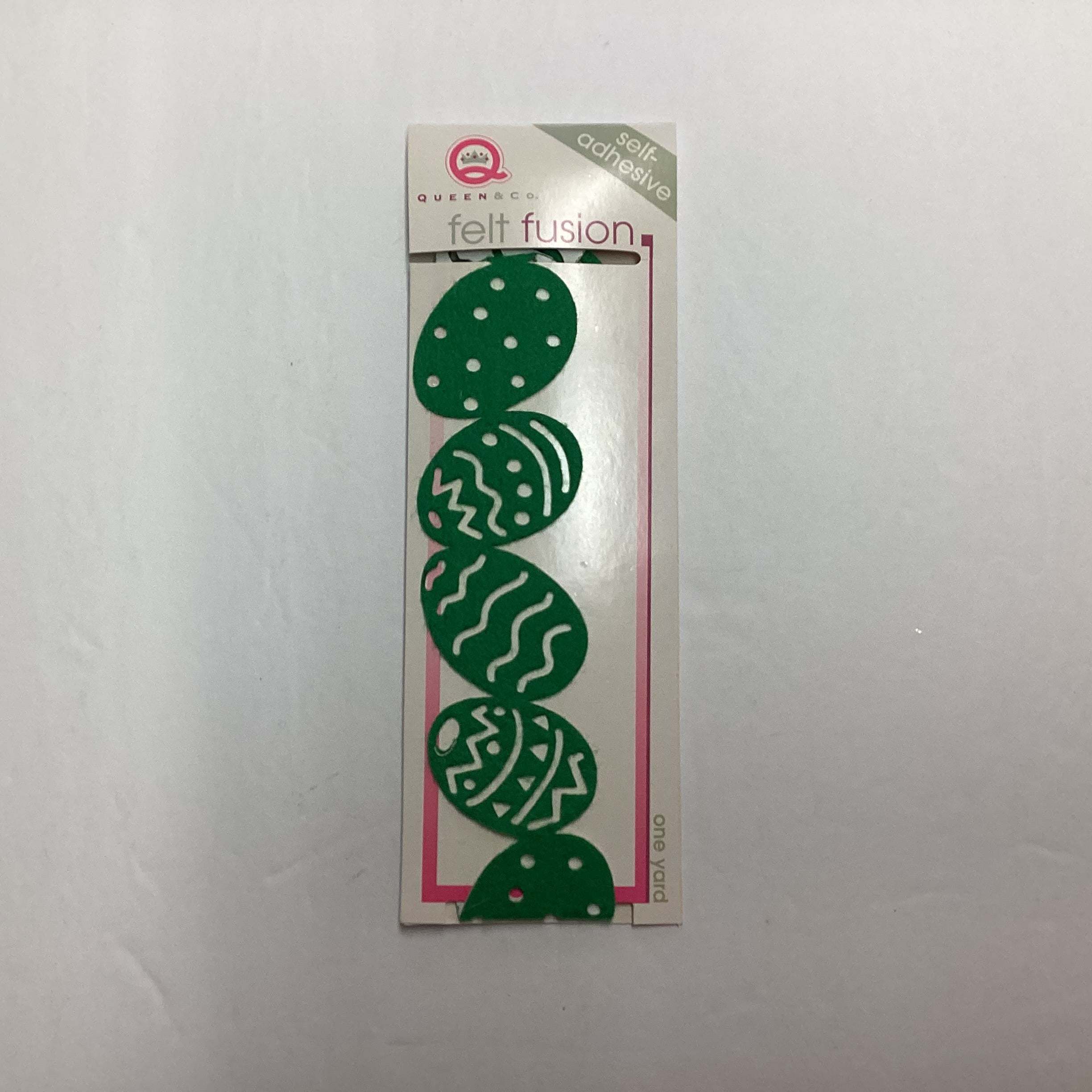 7B34C0EF-05D5-4438-81B6-D5944B50C06F.jpg Queen & Co Self-Adhesive GREEN EGGS Felt Fusion - Image 1
