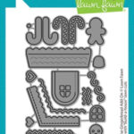 Lawn Fawn Cuts BUILD A HOUSE GINGERBREAD ADD ON Custom Craft Dies