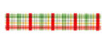 Echo Park Winnie The POOH CHRISTMAS BEAR PLAID Washi Tape - Image 2