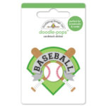 Doodlebug Doodle-Pops HOME RUN Mini DoodlePops 3D Stickers