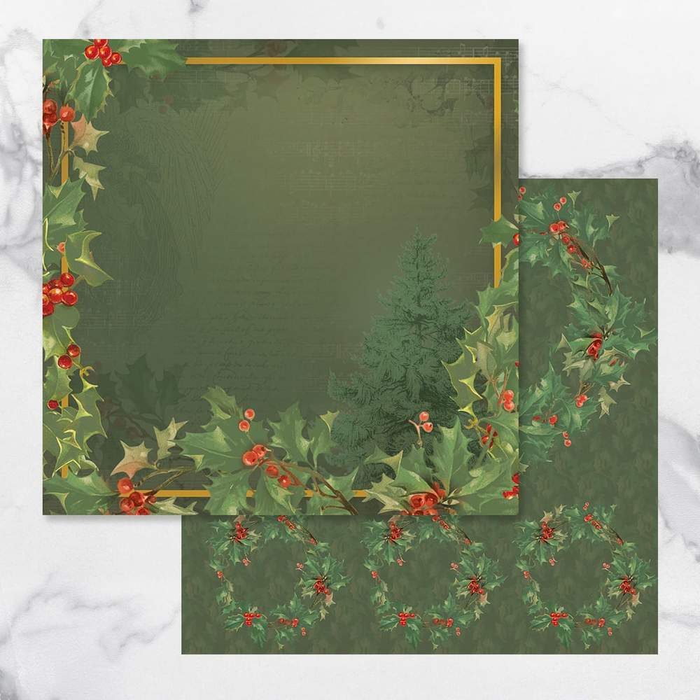 7B890F7E-52FC-4DFA-8446-8329EE5CB9A2.jpeg Couture Creations NAUGHTY OR NICE 12"X 12" Scrapbook Paper - Image 1