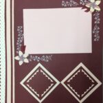 Premade Pages PINK & BURGUNDY # 2  12"X12" (2) Scrapbook Pages - Image 2