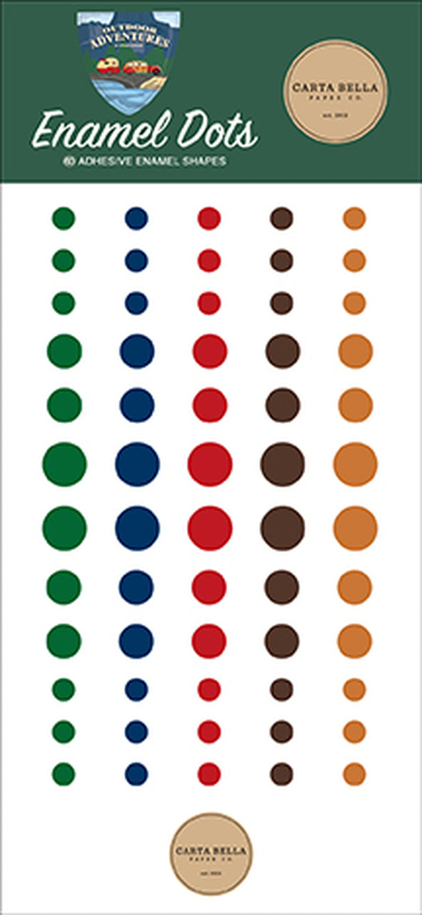 7C3909C6-A58C-438C-A65C-5855046FE89D.jpg Carta Bella OUTDOOR ADVENTURES Enamel Dots 60pc - Image 1