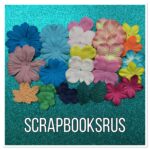 Tropical Flowers 30pc Set Flowers Daisies Leaves - Image 2