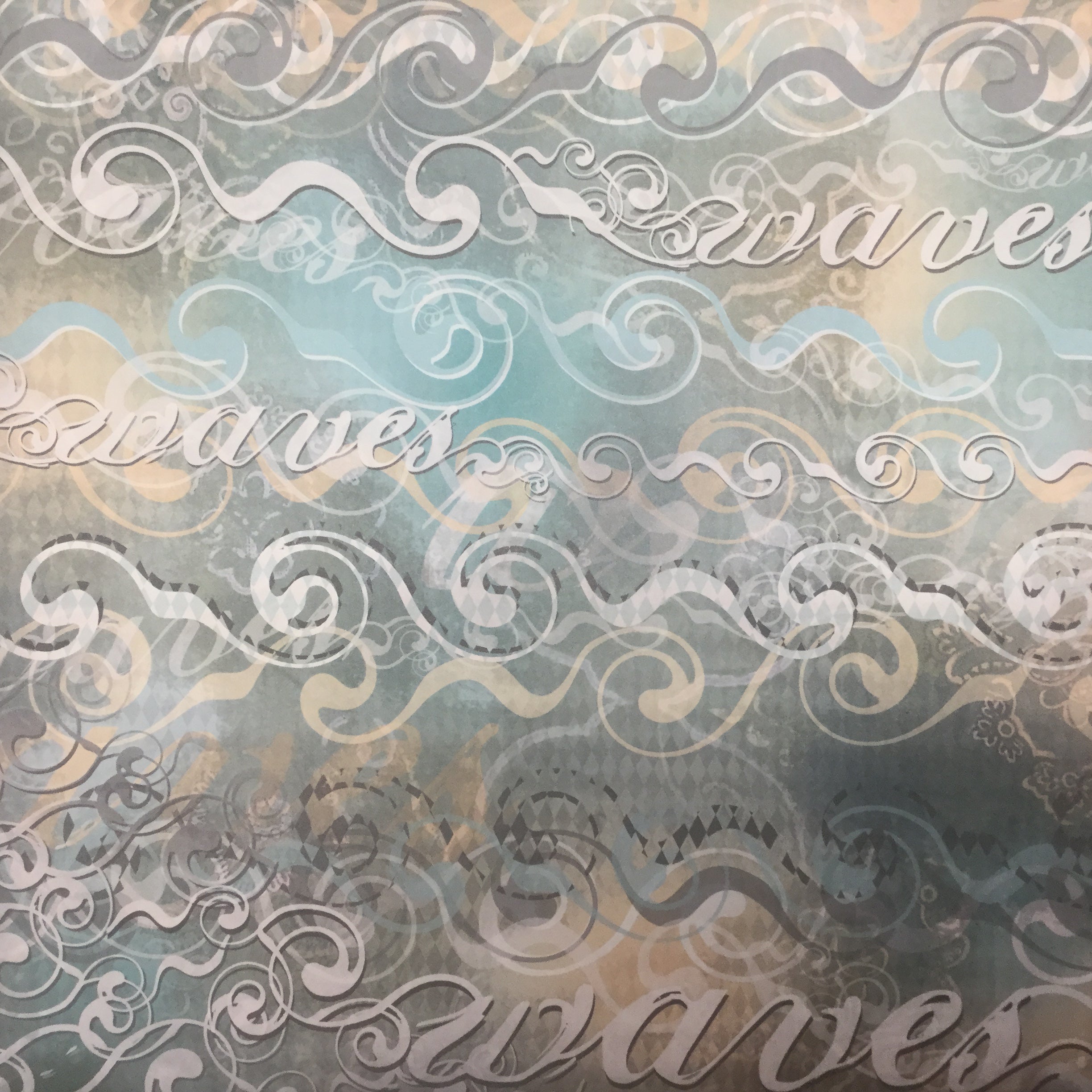 7CD1F4D3-B588-4DFF-A440-2F8AEC6BE3E3.jpeg StoryTellers Paper WAVES 12"X12" Cardstock 2pc - Image 1