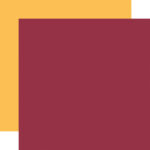 Carta Bella Flora No.5 MAROON & YELLOW Solids 12"X12" Scrapbook Cardstock