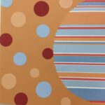 Premade LUCKY STRIPES & CIRCLES (2) 12”X12” Scrapbook Pages - Image 2