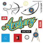 ARCHERY Doo Dads Stickers 12pc
