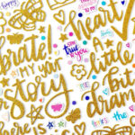 Shimelle Thickers MY STORY Glitter Foam Phrase Stickers - Image 4