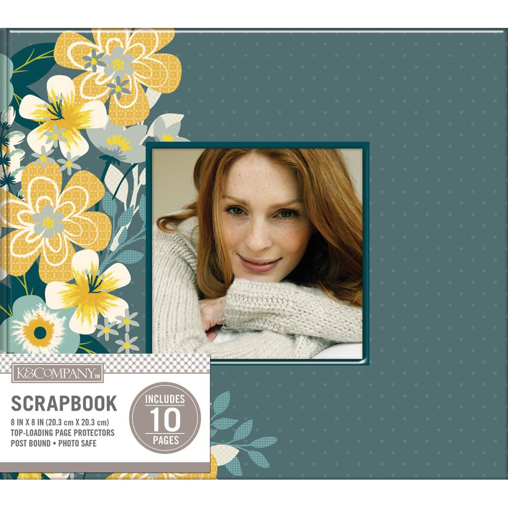 8066E224-794E-42F7-8222-81E4634B3D94.jpeg K&Company MOD FLORAL 8”x8” Post Bound Scrapbook Album - Image 1