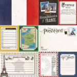 Scrapbooksrus FRANCE ADVENTURE 12”X12” Scrapbook Kit - Image 6