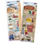 Paper House ITALY Cardstock Stickers Value Pack 37pc