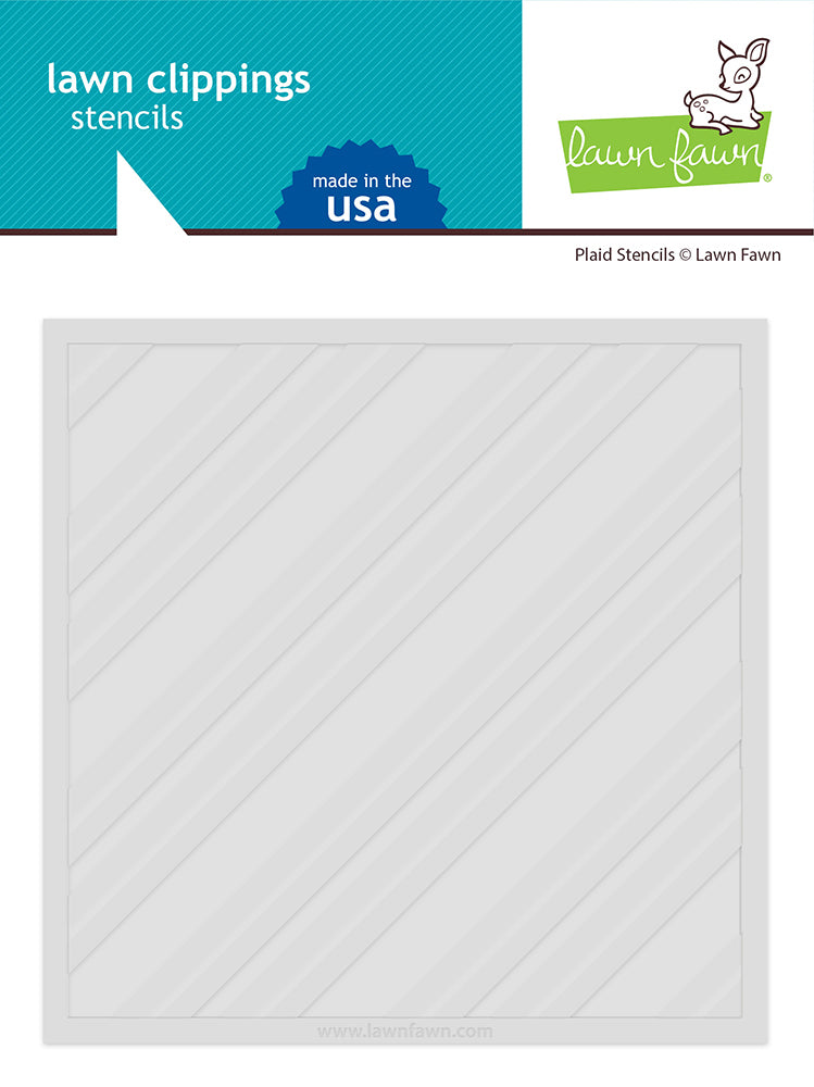 810CB0E0-4DCB-4E0B-BDEA-B9C7C878CB35.jpg Lawn Fawn Clippings PLAID Stencils - Image 1