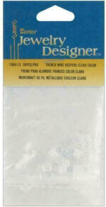 Darice Jewelry Designer FRENCH WIRE KEEPERS CLEAR