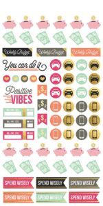 Paper House Life Organized BUDGET WEEKLY PLANNER Sticker Pack - Image 4