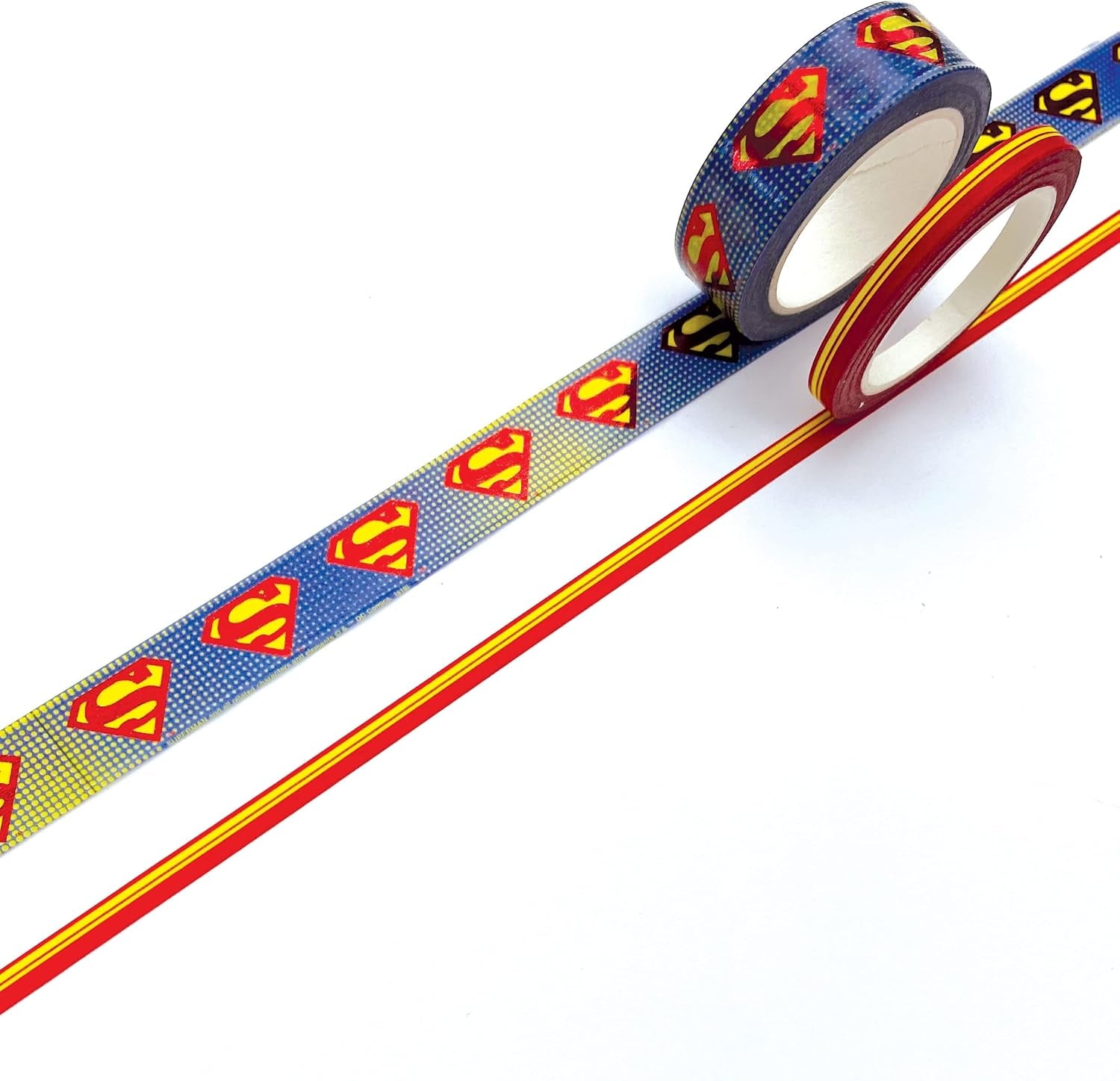 81E18874-0375-41F2-99A2-CFF1EEE3900D.jpg Paper House SUPERMAN Washi Tape 2 Rolls - Image 1