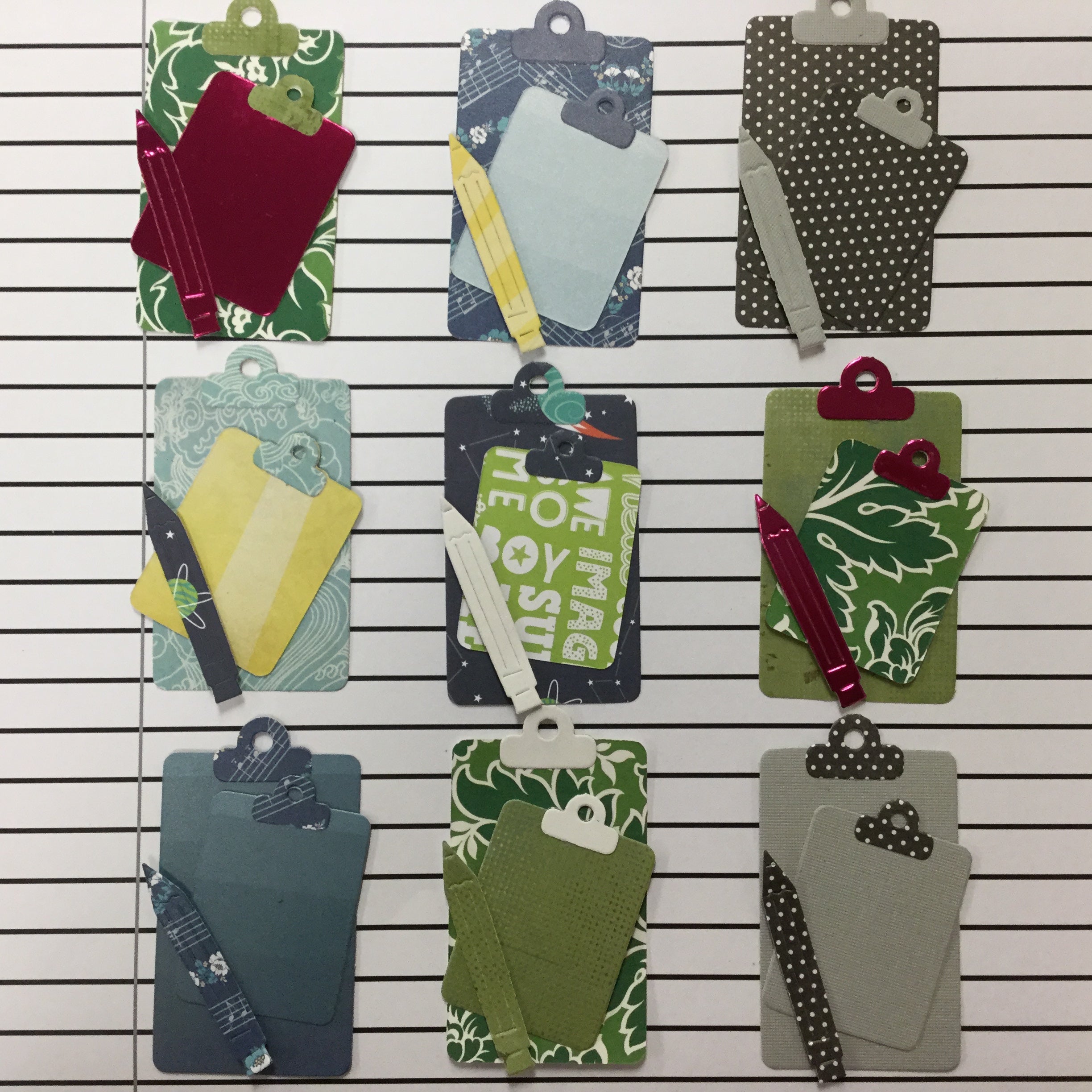 8271BE0C-0333-46F5-8491-324BCB81AB6B.jpg CLIPBOARD Custom Scrapbook Die Cut Set - Image 1