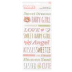 Thickers HELLO LITTLE GIRL Foam Phrase Stickers