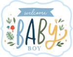 Echo Park 6"x12" WELCOME BABY BOY Chipboard Frames 23pc - Image 2
