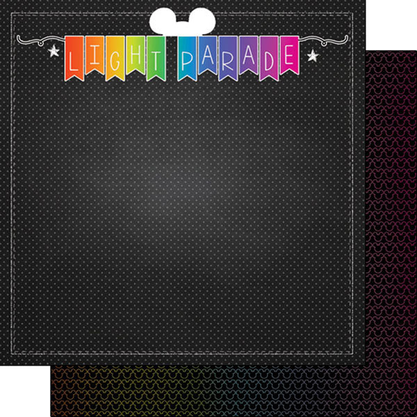 838F37E8-C11D-43D9-904F-A648B464D8DE.jpg Magical NEON LIGHT PARADE DS 12"X12" Scrapbook Paper - Image 1