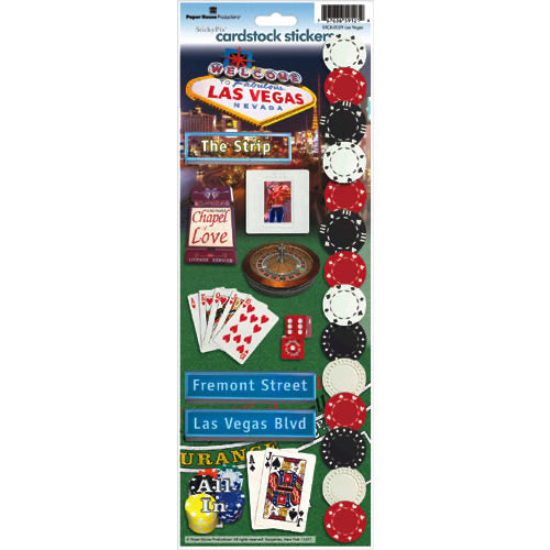 83D528A5-8621-47CB-A2D5-22FB4E8067F9.jpg Paper House LAS VEGAS Cardstock Sticker Sheet - Image 1