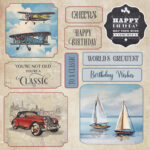 Crafters Companion MODERN MAN 8X8" Topper Pad 48 Sheets - Image 12