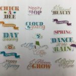 Imaginisce SPRING HIPPITY DIECUTS Die Cuts 16pc