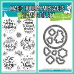 Lawn Fawn MAGIC HOLIDAY MESSAGES Clear Stamp & Die Set