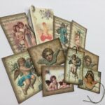 Tags & Ephemera 7pc VINTAGE CHERUBS & ANGELS - Image 2