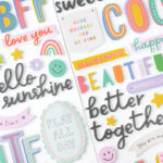 Thickers Pebbles COOL GIRL Foam and Cardstock Phrase Stickers 107pc - Image 3