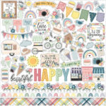Echo Park NEW DAY 12"x12" Element Sticker