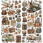 49 and Market Wanderlust Explorer LASER CUT ELEMENTS - Image 2