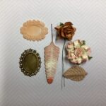 Scrapbooksrus VICTORIAN EPHEMERA Oval Cameo Frame & Flowers 6pc - Image 10