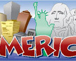 AMERICA Title Travel Colored DieCut 1pc 2”X8” USA