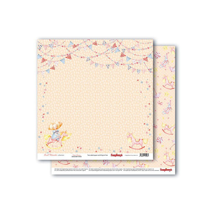 87393CAE-C411-4765-B13C-17FC82B6E237.jpg Scrapberry’s Sweet Moments FESTIVE BUNTING 12"X12" Paper - Image 1