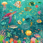 Graphic 45 Seas The Day DIVE INTO HAPPINESS 12X12 Scrapbook Paper - Image 2