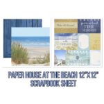 Paper House AT THE BEACH 12"X12" Scrapbook Sheet