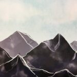 MOUNTAINS CALLING Left & Right 12X12 Scrapbook Paper Scrapbook Customs 2pc - Image 2