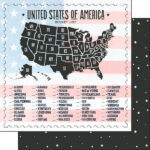 UNITED STATES BUCKET LIST 12X12 Paper Scrapbook Customs